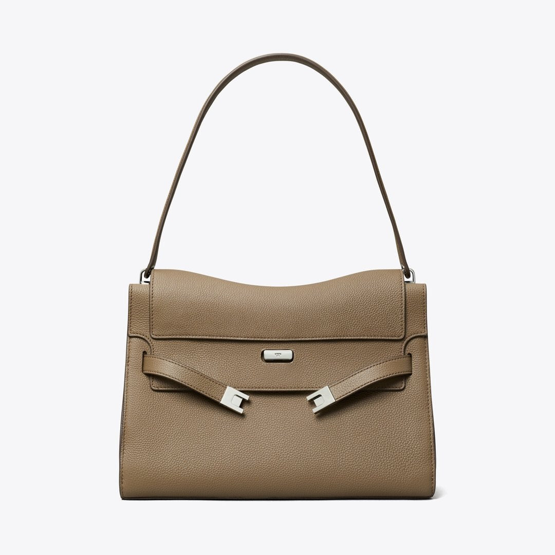 Tory Burch Large Lee Radziwill Shoulder Bag Wild Mushroom