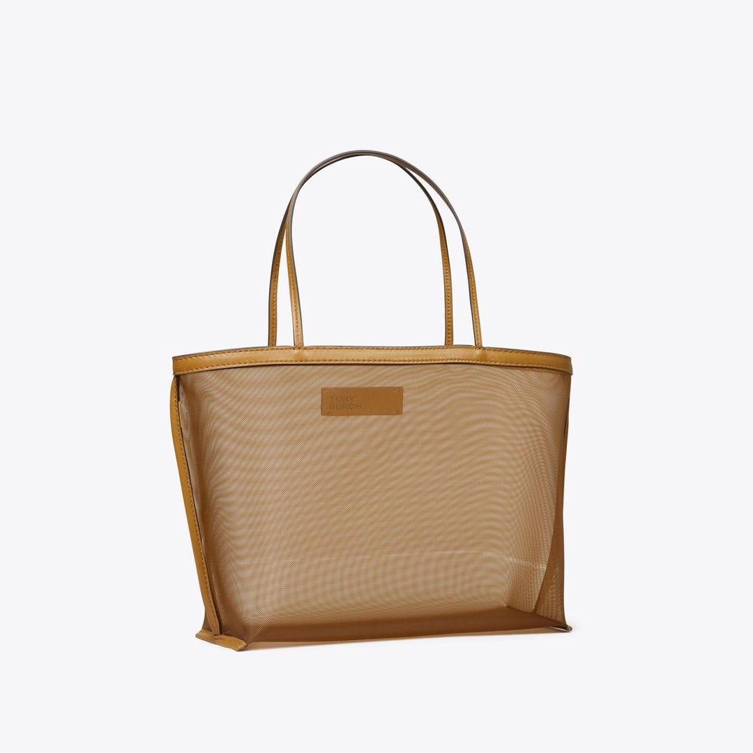 Tory Burch Mesh Tote Cuoio