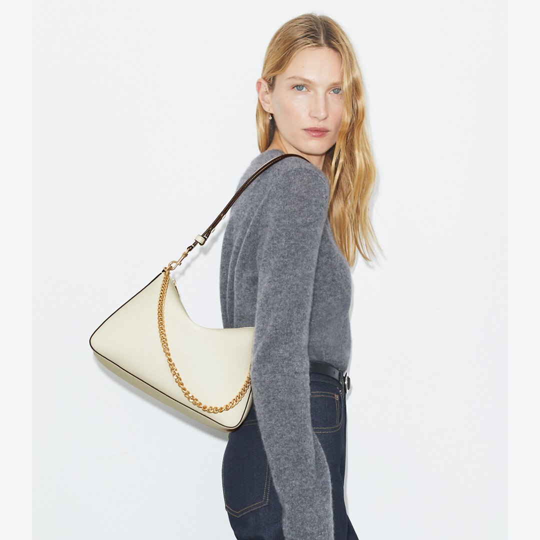 Tory Burch Perry Shoulder Bag Warm White
