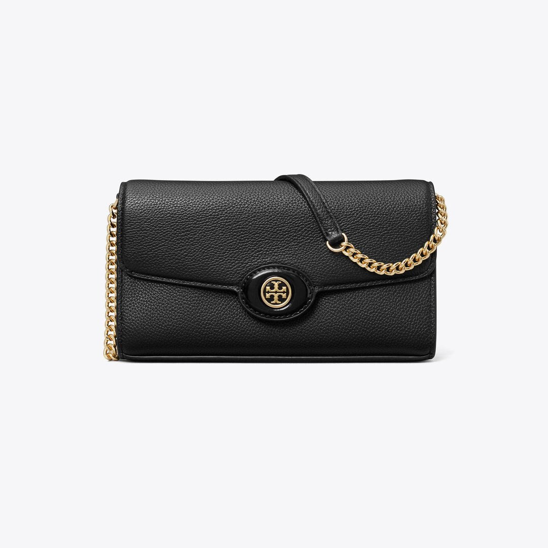 Tory Burch Robinson Pebbled Crossbody Black