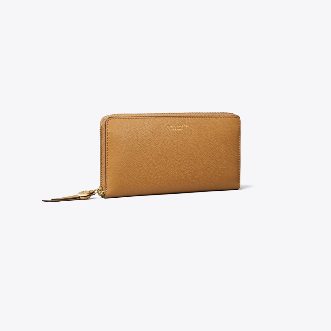 Tory Burch Romy Zip Continental Wallet Tiramisu
