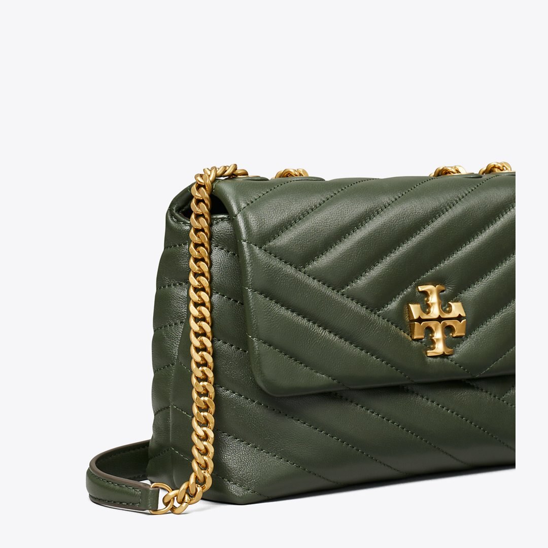 Tory Burch Small Kira Chevron Shoulder Bag SYCAMORE