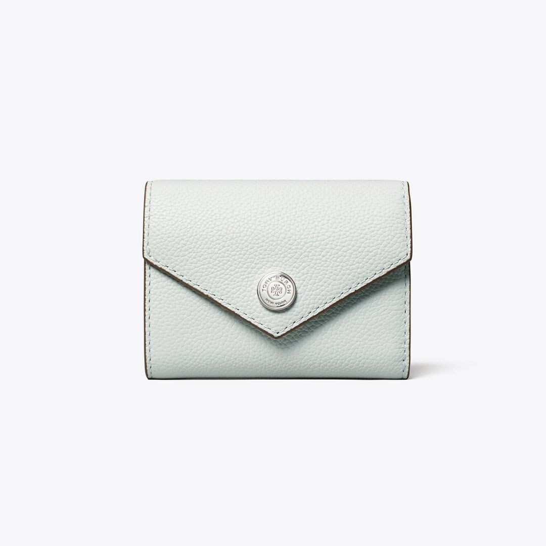 Tory Burch Small Pebble Envelope Wallet Light Titanium