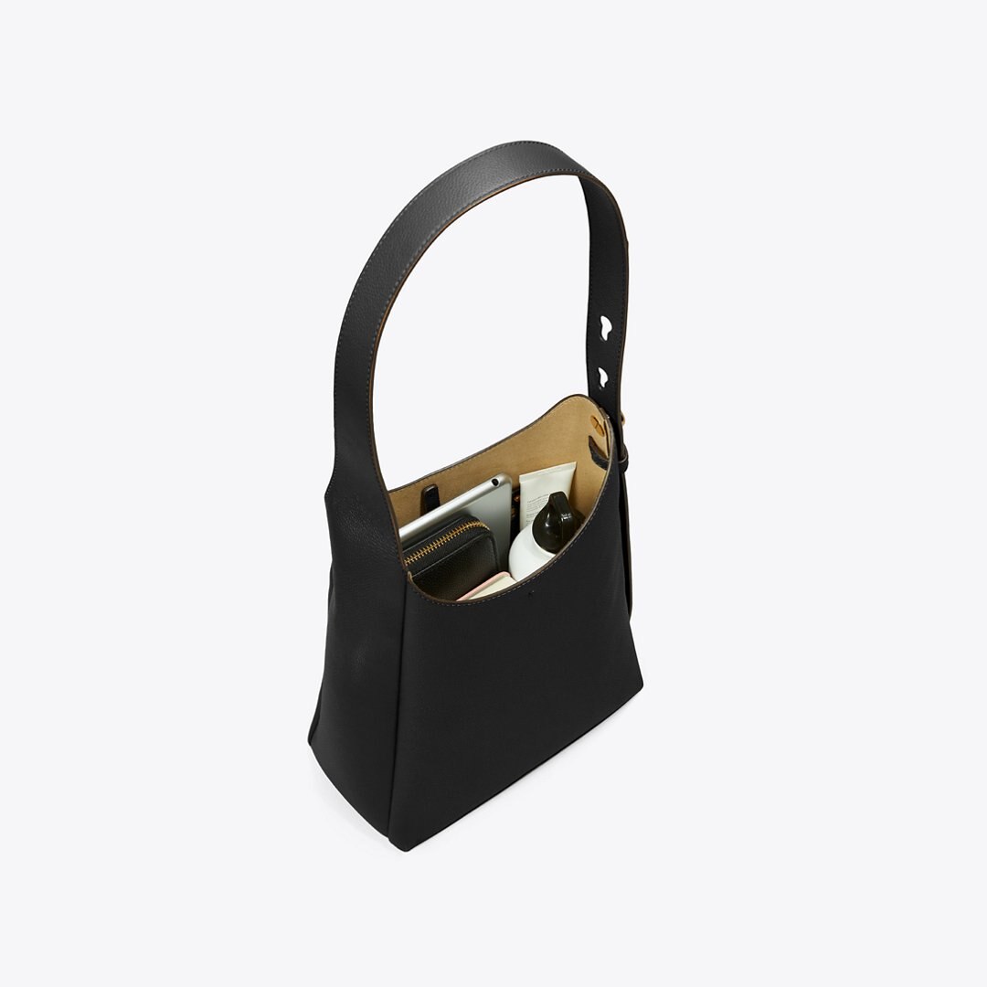 Tory Burch Small Romy Hobo Bag Black