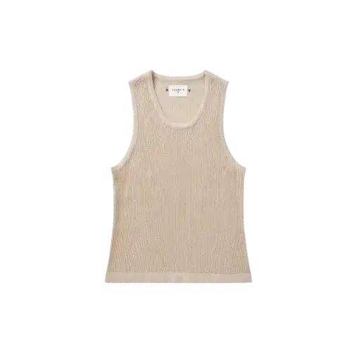 Young LA Crochet Tanks Tan