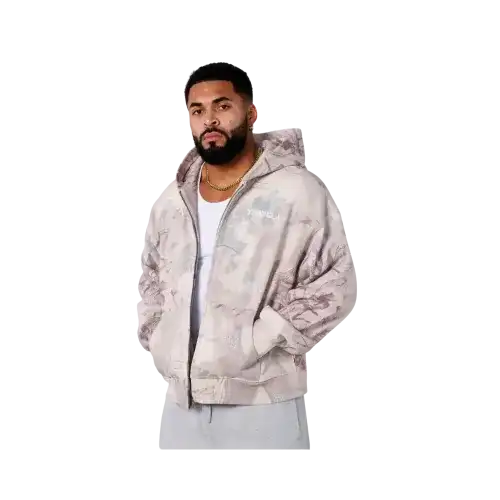 YoungLA Tree Camo Collection Zip Up Desert Tan Tree Camo