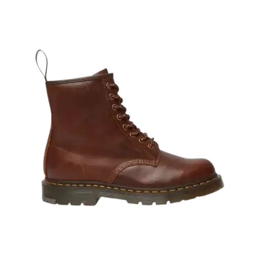Dr Martens 1460 Slip Resistant Leather Lace Up Boots Dark Tan