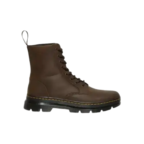 Dr Martens Combs Crazy Horse Leather Casual Boots Brown