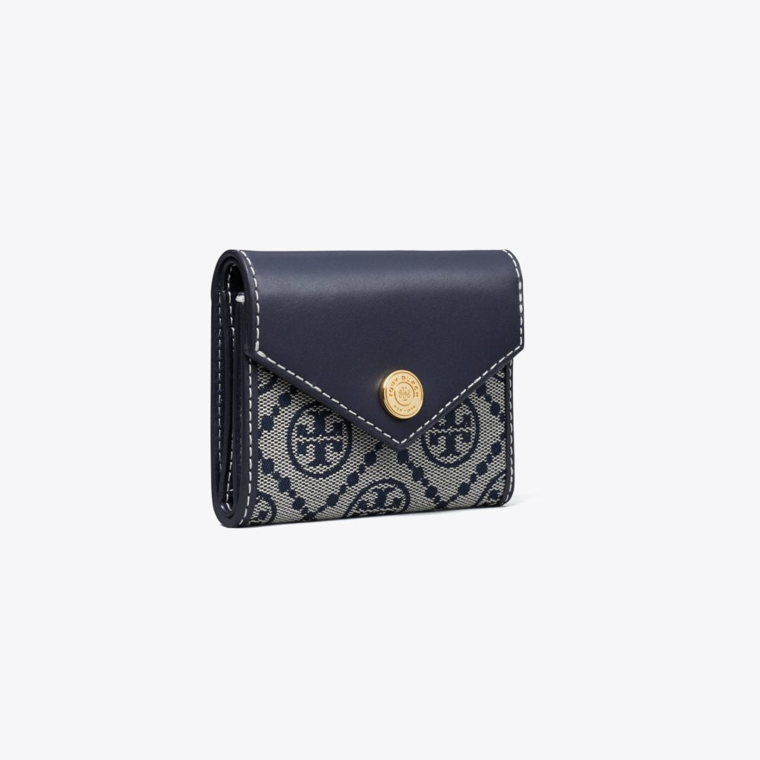 Tory Burch T Monogram Small Envelope Wallet Tory Navy