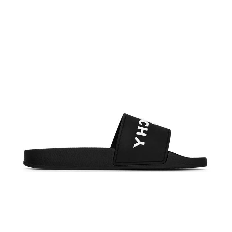 Givenchy Paris Flat Sandals Black White