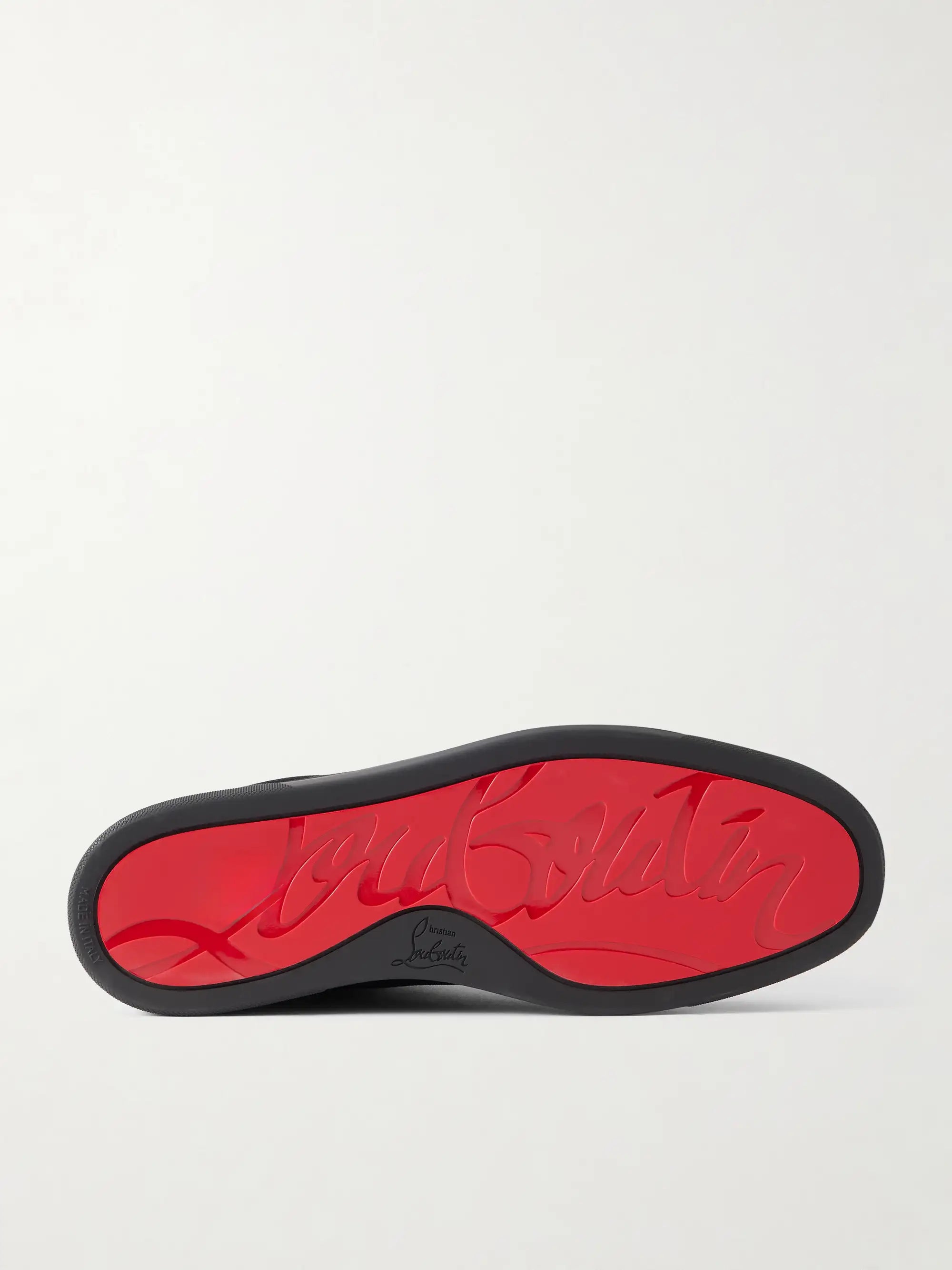 CHRISTIAN LOUBOUTIN St Louis Suede Slip-On Sneakers