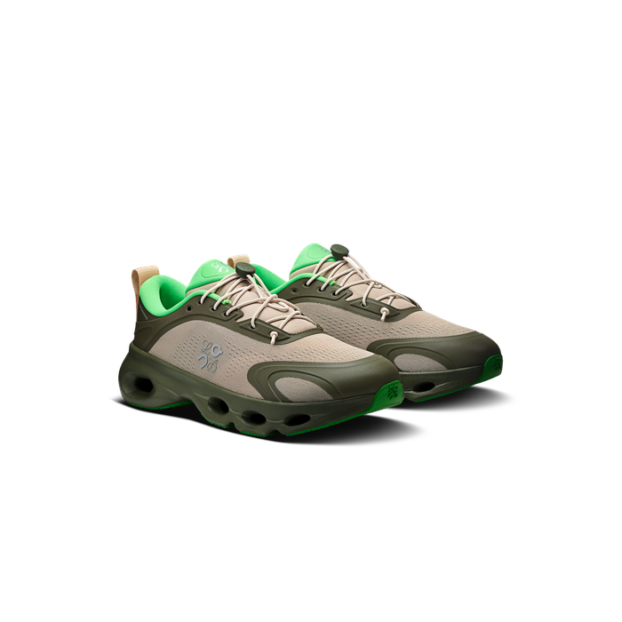 ON Running Women's Cloudsolo LOEWE Khaki Green | Sand - Khaki Green | Sand