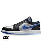 Jordan 1 Low Black Game Royal Metallic Platinum