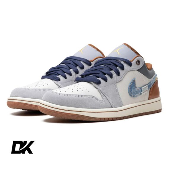 Jordan 1 Low SE Phantom Repaired Denim Swoosh
