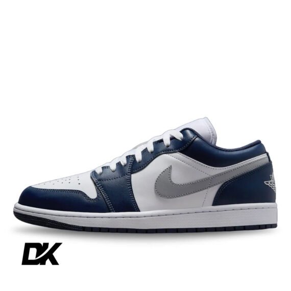 Jordan 1 Low Wolf Grey Midnight Navy
