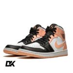 Jordan 1 Mid Arctic Orange Black Toe