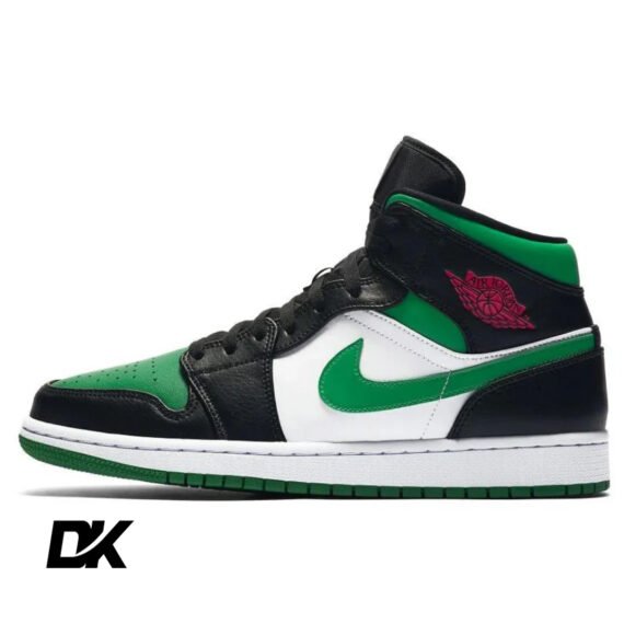 Jordan 1 Mid Green Toe