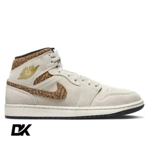 Jordan 1 Mid SE Brown Elephant-1