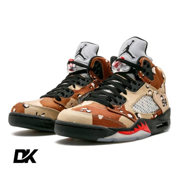 Jordan 5 Retro Supreme Desert Camo