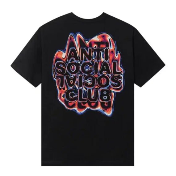 Anti Social Social Club Oil Spill Tee Black
