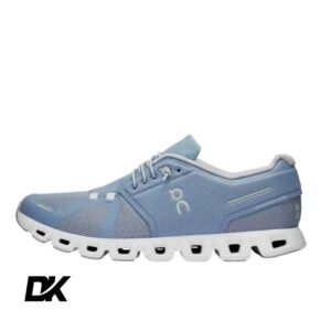 Cloud 5 Chambray White On Running-2