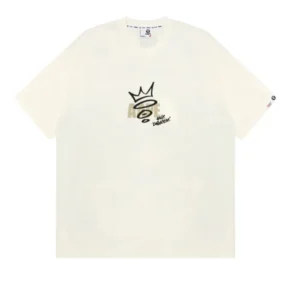 A BAPE BY A BATHING APE MOONFACE GRAPHIC TEE