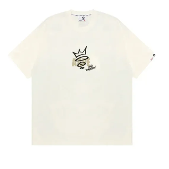 A BAPE BY A BATHING APE MOONFACE GRAPHIC TEE