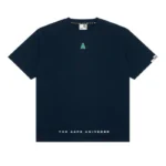 A BAPE BY A BATHING APE THE AAPE UNIVERSITY TEE NAVY