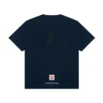 A BAPE BY A BATHING APE THE AAPE UNIVERSITY TEE NAVY