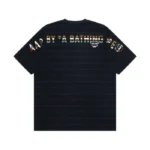 AAPE BY A BATHING APE® slogan-embroidered striped T-shirt