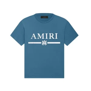 AMIRI MA Bar Logo Tee Tee Teal