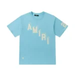 AMIRI Shirt for Men Women Casual Short Sleeve AMIRI Letter Printed Graphic Tee