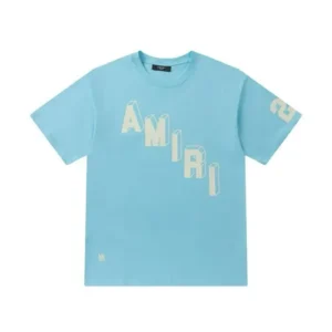 AMIRI Shirt for Men Women Casual Short Sleeve AMIRI Letter Printed Graphic Tee