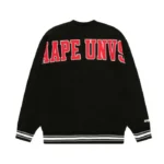 Aape Crewneck sweatshirt with embroidered logo label Black