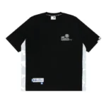 Aape Logo panel T-shirt Black