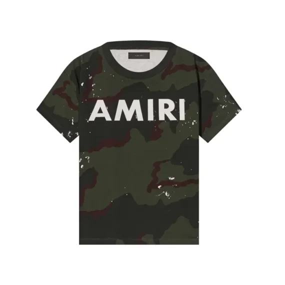 AMIRI Army Logo Tee 'Camo'