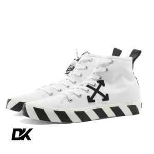 OFF-WHITE Mid Top Vulcanised Sneaker ‘White’-2left