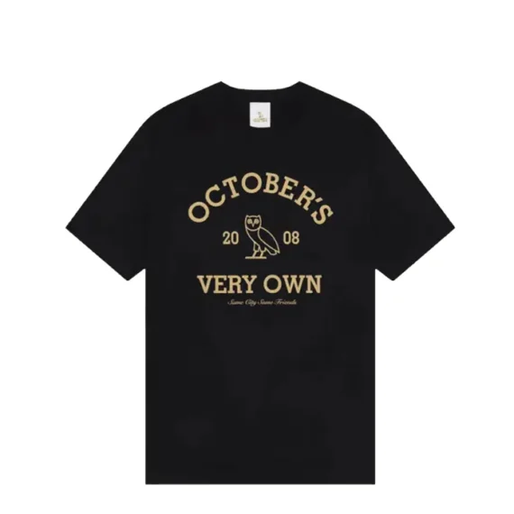OVO Collegiate Black/Gold Tshirt