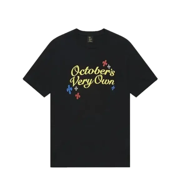 OVO Pompom Script Black Tee