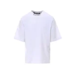Palm Angels Mock Neck Logo Oversized T-Shirt White/Black SS22