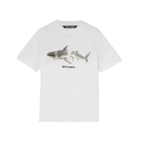 Palm Angels Shark T-Shirt White/Black