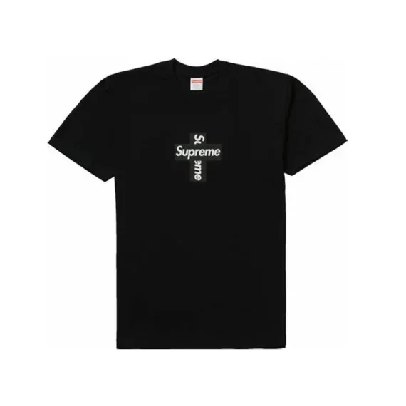 Supreme Cross Box Logo Tee Black