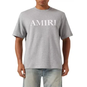 AMIRI Core Logo T-shirt in Cotton GREY