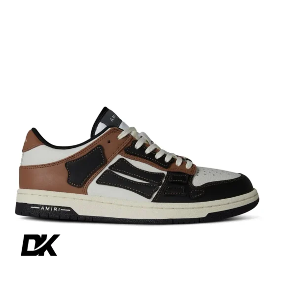 AMIRI Skeleton Top Low Trainers Black/Brown