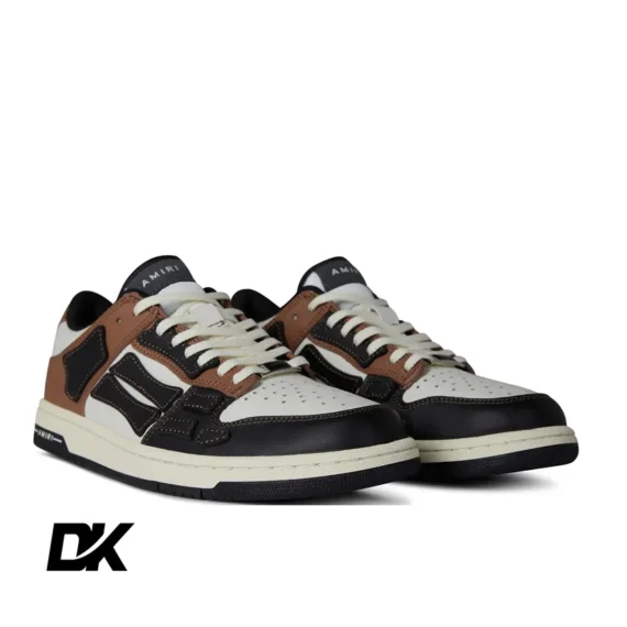 AMIRI Skeleton Top Low Trainers Black/Brown