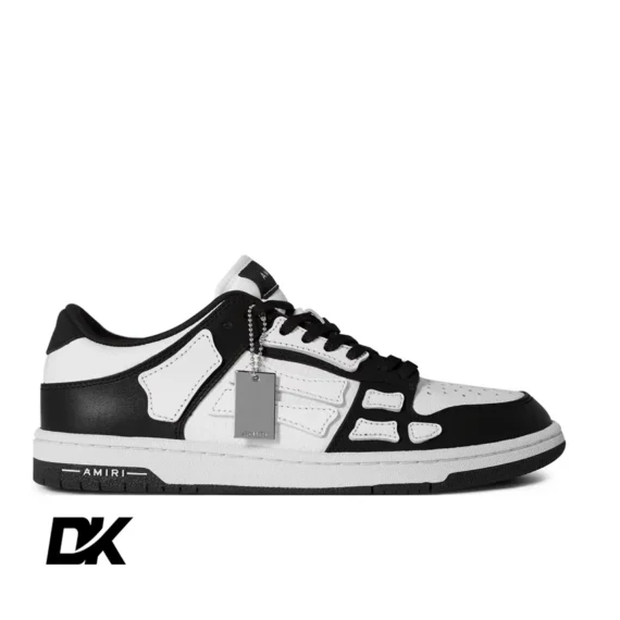 AMIRI Skeleton Top Low Trainers Black/White 004