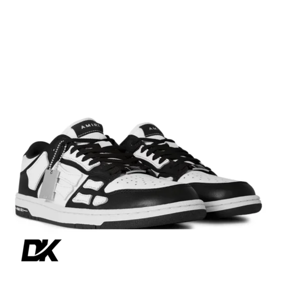 AMIRI Skeleton Top Low Trainers Black/White 004