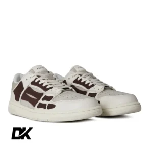 Amiri Skeleton Top Low Trainers-Brown-3