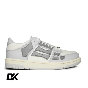 Amiri Skeleton Top Low Trainers White-Grey-1