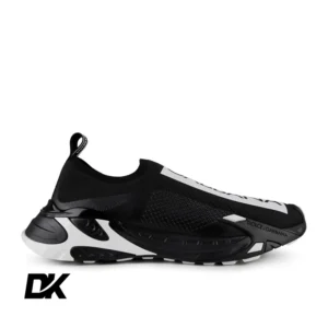 DOLCE AND GABBANA New Sorrento Mesh Sneakers_Black- White-2